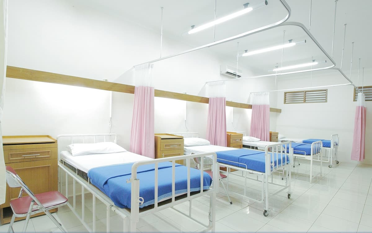 Modern medical equipment and healthcare technology in a clinical setting
